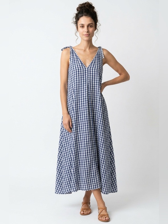 Lungo L’Arno Dresses & Skirts - Lungo Larno gingham linen dress